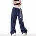 American Jennie Jazz Hip Hop Sports Women's Straight Loose Street Dance Pants_ecoleips.com