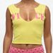 Summer Sexy Fashion Letter Print Sleeveless Y2K Short Vest Women's Clothing Hollow out European American Style Hot Girl Top_ecoleips.com