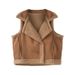 Women's Oversized Lambswool Vest – Cozy Sleeveless Layering Piece (Off-White/Khaki/Gray-Green/Black, M-4XL)_ecoleips.com