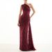 Women's Clothing Women's Bodycon Dress Wine Red Pleated Fishtail Maxi With Tie Waist Style For Vacation For Formal & Casual For Women_ecoleips.com