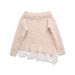 Loose Versatile Lace Splicing Knitted Sweater_ecoleips.com