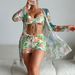 Women's Clothing Multi Color Special Fabric Fashion Bikini Bikini Three Piece Women's Swimsuit_ecoleips.com