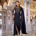 Women’s Clothing Fashion Women's Elegant Hot Diamond Slim Fitting Arm Wrapped Shawl Dress_ecoleips.com