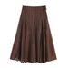 Women's Clothing Women's Polka Dot Midi Skirt Fashion Elegant Summer For Formal & Casual For Women High-Waisted Straight_ecoleips.com