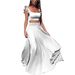 Women's Clothing Sexy Elegant Elastic Lace Solid Color Long Skirt Two Piece Suit_ecoleips.com