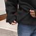 Cozy Polar Fleece Stand Collar Sweater – Women’s Lightweight Winter Jacket (Brown/Black/Apricot, XS-XXL)_ecoleips.com