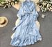 Women's Clothing Elegant Asymmetrical Suit Dress For Women Long Sleeved Tie Waist Ruffled Sophisticated And Mature Style_ecoleips.com