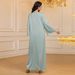 Women's Clothing Middle East Dubai Women's Clothing High End Texture Satin Hot Diamond Robe Elegant Dinner Dress Skirt_ecoleips.com
