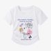 Women's Fashion 2-Piece Set, Graphic Print Crop Top With Denim Jeans, Cute Casual Outfit Comfort Meets Day-Long Wear_ecoleips.com