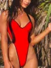 Ladies' Summer Vacation Suitable Beachwear Patchwork Body Backless Cross-Border Bikini Women's One-Piece Swimsuit_ecoleips.com