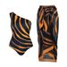 European American Style Women's Bikini Swimsuit Vacation Beach Hot Spring French Retro_ecoleips.com