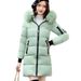 Women's Clothing Student Large Fur Collar Down Cotton Jacket Women's Winter Slim Slimming Medium And Long Fashionable Cotton Coat_ecoleips.com
