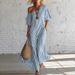 Women's Elegant Off-Shoulder Dress Spring Fashion Irregular Striped Style_ecoleips.com