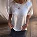 Women's Clothing Sequined Short Sleeved Round Neck T Shirt Solid Color Leisure_ecoleips.com