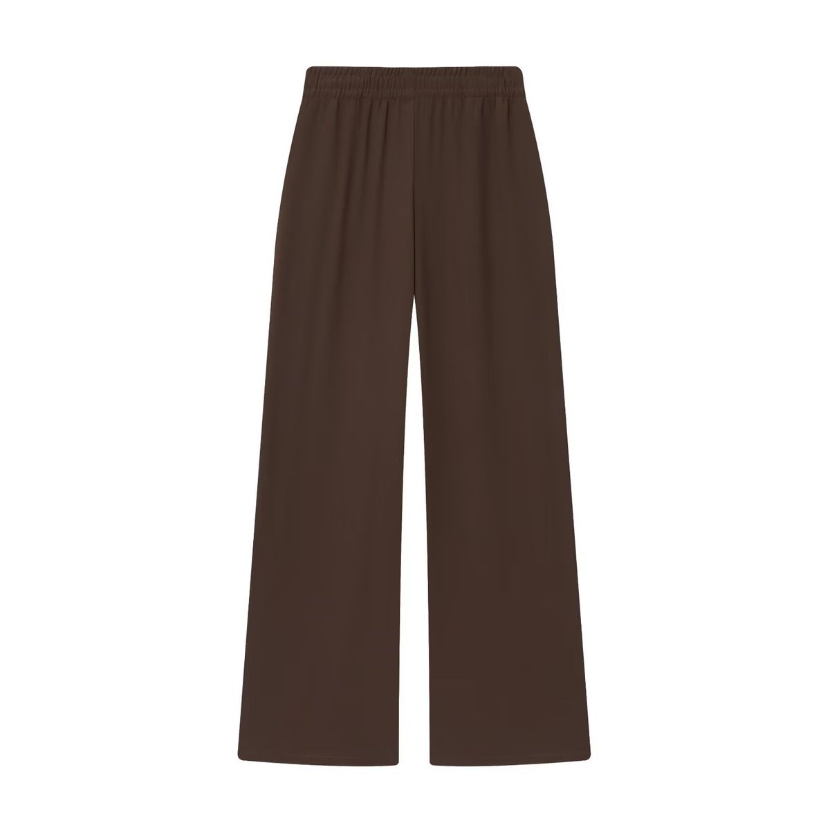 Elegant Crepe Blouse & Wide-Leg Pants Set - Polyester Two-Piece Outfit With Bow Accent For Women (Xs/S/M/L, Top & Bottom)_ecoleips.com