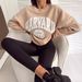 European And American Women's Long Sleeved Sweatshirt 2025 New Cross Border Fashion Print Thickened Casual Versatile Wholesale_ecoleips.com