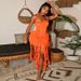 2025 Hot-Selling Women's Fashion Sexy Halter Neck Sleeveless Backless Irregular Dress Wholesale_ecoleips.com