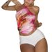 Summer New Fashion Sexy Backless Printed Tie-Up Vest Women's Clothing European And American Style Cross Border Foreign Trade Wholesale_ecoleips.com