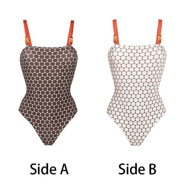 Women's Clothing Fashionable Printed High End Double Sided Swimsuit Suit Sexy Popular Swimsuit_ecoleips.com