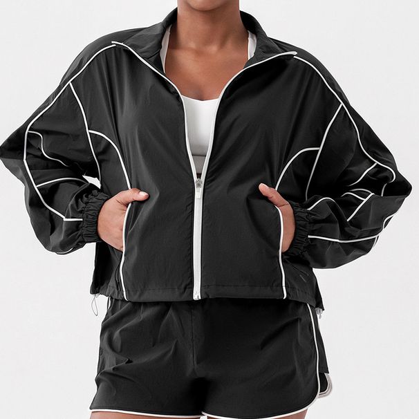 Women's Quick Drying Tennis Jacket Long Sleeved Running T-Shirt Sports Top Outdoor Badminton Slimming Fitness Wear_ecoleips.com