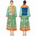 Women's Clothing Fashion Personality Printed Short Sleeved Casual Loose Puff Sleeve Dress_ecoleips.com