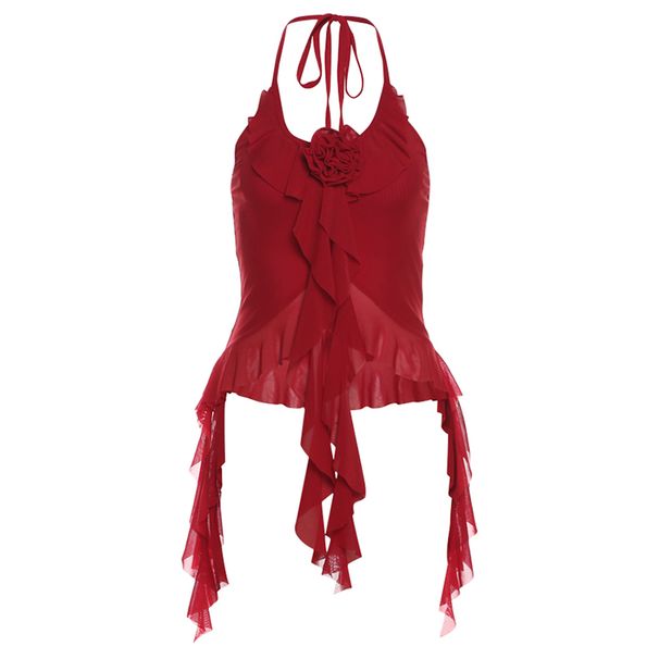 Nibber Hip-hop Summer New Sweet Gentle Cute All-match Fashionable Cool High Street Cool Sexy Women's Thin Backless Halter Vest_ecoleips.com