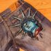 Statue Of Liberty Retro Distressed Denim Jeans Straight Leg Trendy Pants For Men And Women Casual Fashion Cotton Spring/Autumn_ecoleips.com