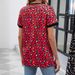 Women's Round Neck Short Sleeve Leopard Print T-Shirt, Slightly Loose Casual Top_ecoleips.com