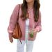 Diyun European And American Casual Simple Long Sleeve Button Shirt Sweater Women's Fashion 2025 Autumn_ecoleips.com