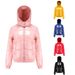 New Autumn And Winter Hooded Cotton-padded Clothes 20D Film-covered Anti-splashing Fashion Jacket Long-sleeved Glossy Cotton-padded Clothes_ecoleips.com