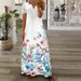 Spring/Summer Women's Fashion Short-Sleeved Print Lace Dress_ecoleips.com