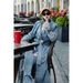 Women's Denim Trench Coat, New Spring Autumn Style, Elegant And Fashionable, Mid-length Coat_ecoleips.com