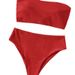 Verve New Summer Backless Tight Bikini Two-Piece Swimsuit Women Swimwear Nylon_ecoleips.com