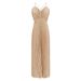 Verve French Style Backless Socialite Elegant Evening Strap For Women 2025 Summer Light Niche Party Pleated Dress_ecoleips.com