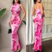 Women's Sexy Two Piece Set Halter Neck Top And High-Waisted Skirt Backless Import Export Foreign Trade Clothing_ecoleips.com