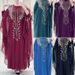 Women's Clothing Dress Chiffon Heavy Hot Diamond Robe Middle Eastern Muslim Short Sleeved Women's Clothing 8623_ecoleips.com