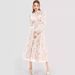 Women Elegant Long Sleeve Chiffon Dress Fashion Floral Print Ruffle Hem Formal Evening Party Long Maxi Dress For Ladies_ecoleips.com