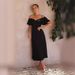 2025 Summer Cross-Border European And American Women's Fashion New Elegant Solid Color V-Neck Sexy High-Waisted Dress_ecoleips.com