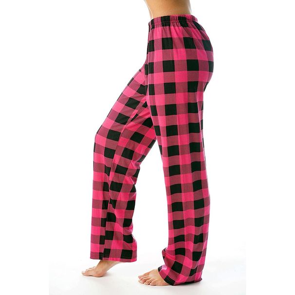 Women Pants Plaid Cotton Loose Ladies Pajama Pants Pyjama Trousers Men Sleep Bottoms Lounge Wear Sleep Lounge Pants Bottoms_ecoleips.com