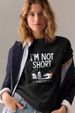 Women's Casual Black T-Shirt Simple round Neck Short Sleeve Cotton Polyester Penguin Print Top for Spring/Autumn Summer_ecoleips.com