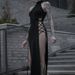 Summer Sexy Slimming Long Dress for Women European And American Style Halter Neck Hollow out Double Slit 2025 New Cross Border_ecoleips.com