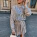 Women’s Clothing Evening Dress Gold Slim Fit Lace Waist Long Sleeve Sequined Backless Dress_ecoleips.com