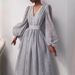 Women's Clothing Temperament Lady Puff Sleeve Polka Dot Swing Dress_ecoleips.com