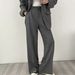 Women's Chic Korean Style Khaki Suit Jacket Set Unique Design Spring Autumn New Outerwear_ecoleips.com
