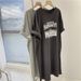 Dress Women Summer Plus Size Loose Casual Versatile Short Sleeved Round Neck DressPregnant Women's Dress_ecoleips.com
