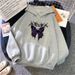 punk Large Butterfly Sweatshirt Harajuku Dark-colored Hoodie Aesthetic Fleece Hip-hop Gothic Streetwear_ecoleips.com