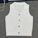 Women's Clothing V Neck Sleeveless Knit Cardigan Slim Fit Fishbone Design Elegant Luxury Top For Spring/Summer_ecoleips.com