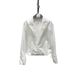 Women's V-Neck White Long Sleeve Shirt Layering Look Tunic Top Slim Fit Casual Blouse Versatile & Timeless White_ecoleips.com