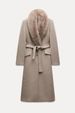 Elegant Winter Coat With Faux Fur Collar - Women's Long Wool Coat For Autumn & Winter, Classic European Style_ecoleips.com
