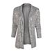 2025s 2025 Spring New Sequined Sleeved Temperament Mid To Long Length Small Suit With Lapel And Solid Color Jacket For Women_ecoleips.com